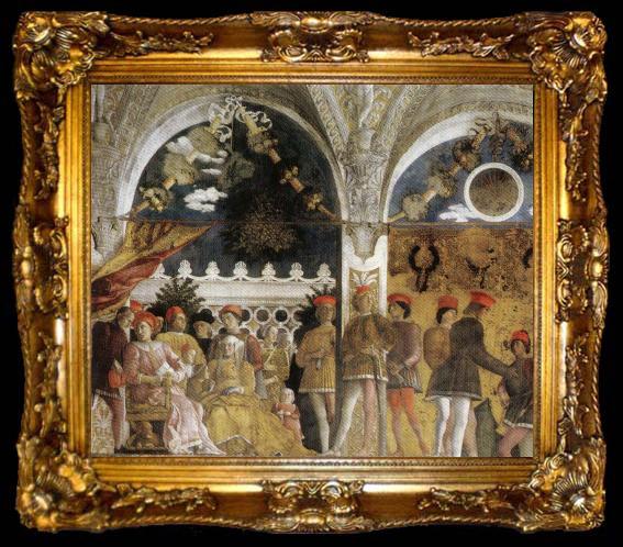 framed  Andrea Mantegna Family and Court of Ludovico Gonzaga, ta009-2